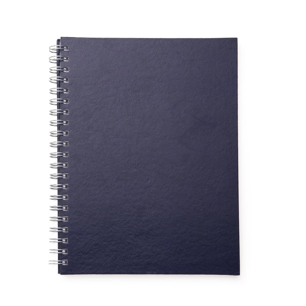 CADERNO C/ CAPA DE COURO SINTÉTICO 21 X 28 CM