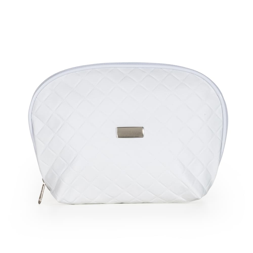 NECESSAIRE DE COURO SINTÉTICO MATELASSÊ