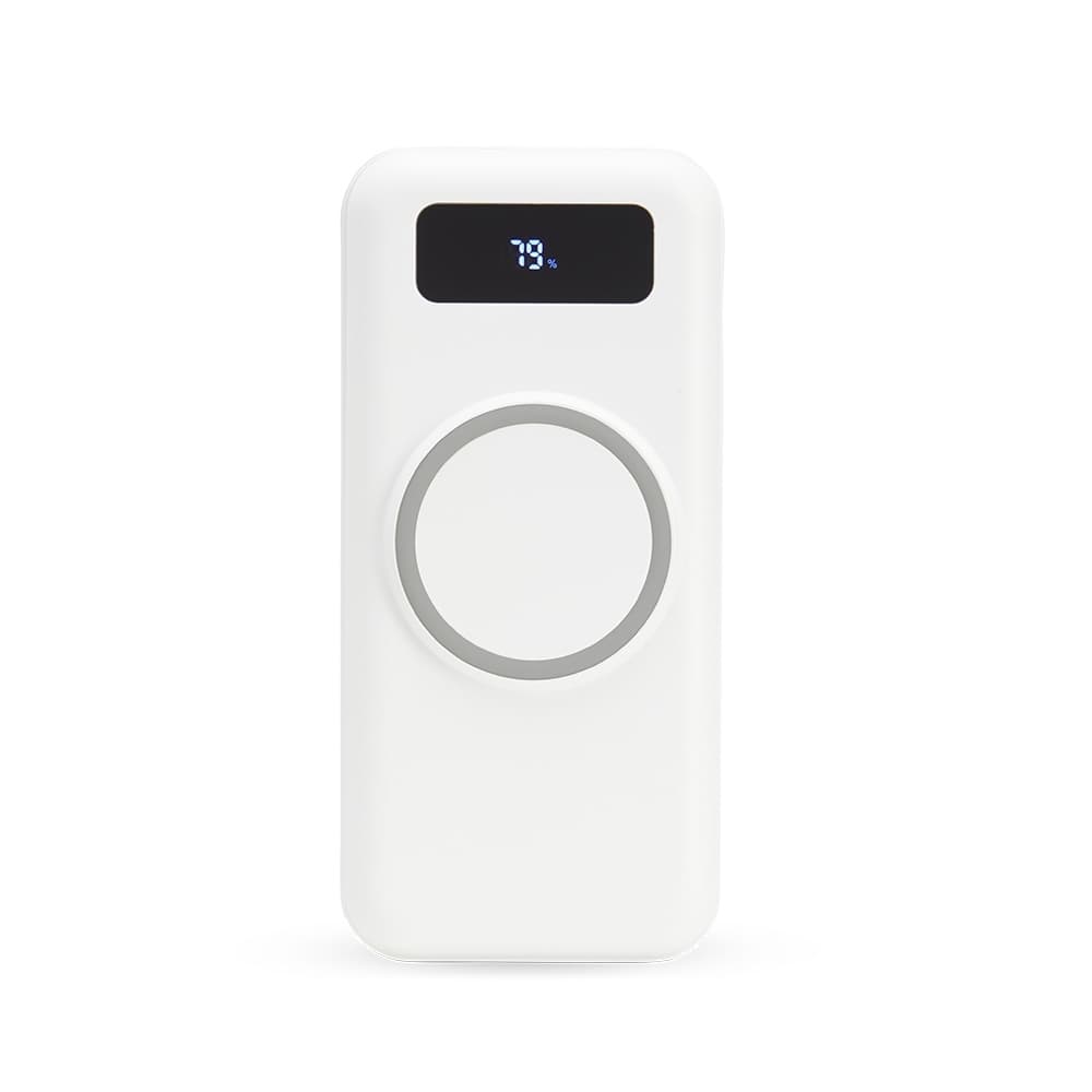 POWER BANK 10.000MAH COM CARREGAMENTO VIA INDUÇÃO OU VIA CABO